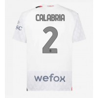 Camiseta AC Milan Davide Calabria #2 Visitante Equipación 2023-24 manga corta